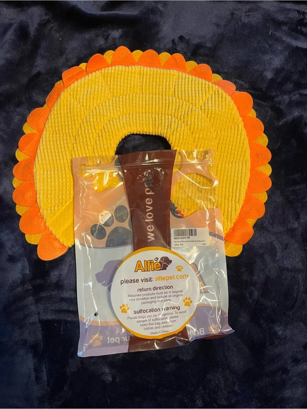 NWOT Sunflower Soft Recovery Collar for Cats & Small Dogs from Alfie Pet